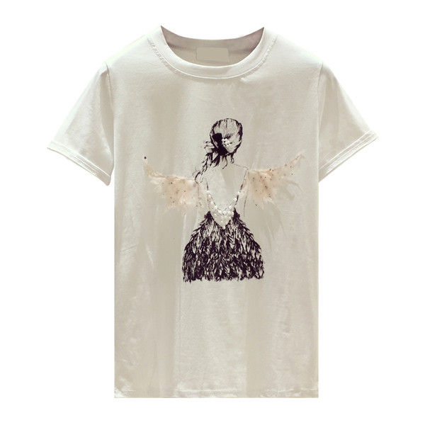 Μοντέρνα γυναικεία μπλούζα με τρισδιάστατο στοιχείο σε λευκό χρώμα