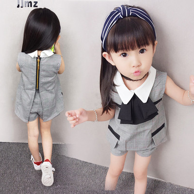 Modern gyerek szett lányoknak szürke színben