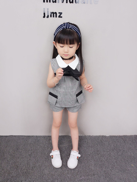 Modern gyerek szett lányoknak szürke színben