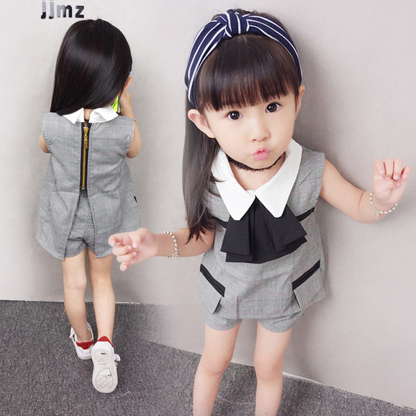 Modern gyerek szett lányoknak szürke színben