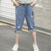 Modern gyerekfarmer hímzéssel lányoknak