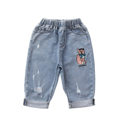 Modern gyerekfarmer hímzéssel lányoknak