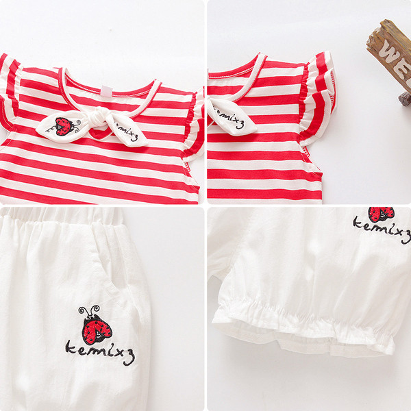 Μοντέρνο παιδικό σετ - μπλούζα και παντελόνι για κορίτσια