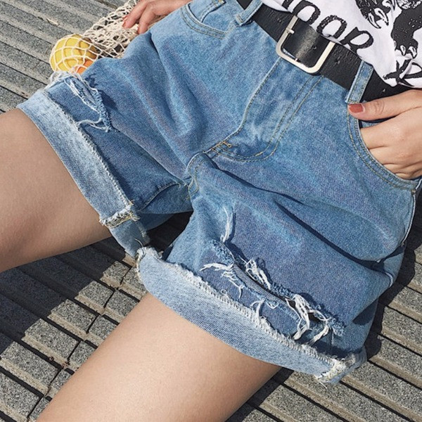 Τζιν παντελόνια μεγάλου μεγέθους με ψηλή μέση