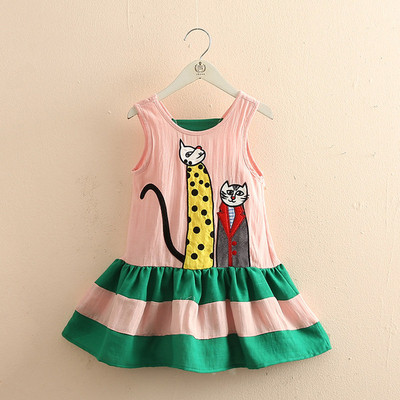 Színes, rózsaszín gyerekruha lányoknak