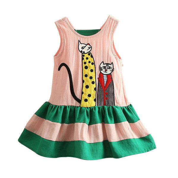 Színes, rózsaszín gyerekruha lányoknak