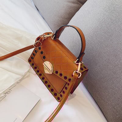 Eko bőrből készült stílusos női táska hat színben, rövid és hosszú füllel