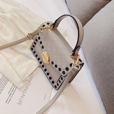 Eko bőrből készült stílusos női táska hat színben, rövid és hosszú füllel