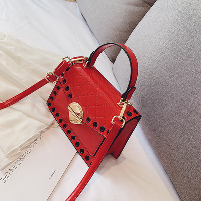 Eko bőrből készült stílusos női táska hat színben, rövid és hosszú füllel