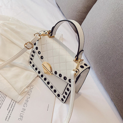 Eko bőrből készült stílusos női táska hat színben, rövid és hosszú füllel