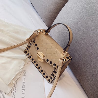 Eko bőrből készült stílusos női táska hat színben, rövid és hosszú füllel