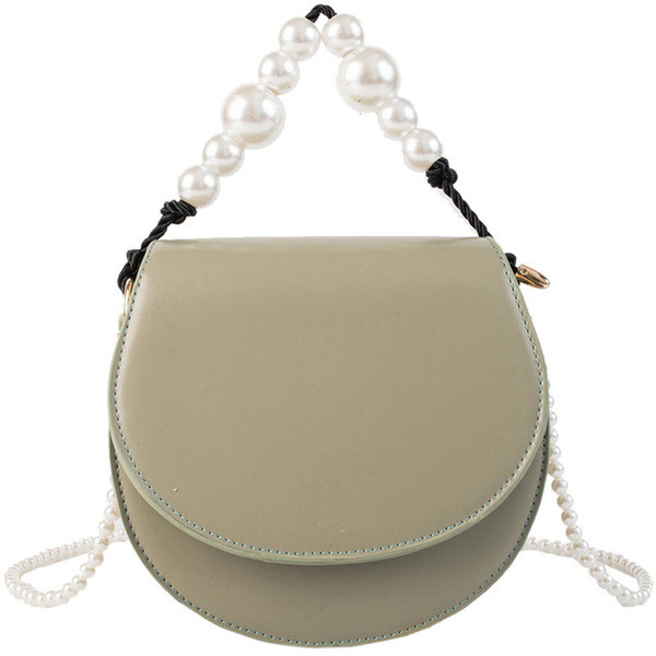 Stílusos női táska eko bőrből négy színben, rövid és hosszú gyöngy fogantyúval két modell