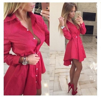 Stílusos női aszimmetrikus ruha két színben