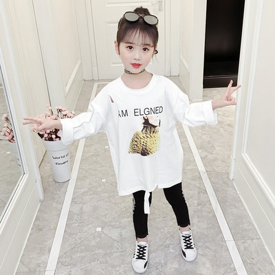 Bluza casual pentru copii pentru fete in roz si alb