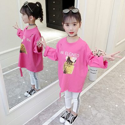 Bluza casual pentru copii pentru fete in roz si alb