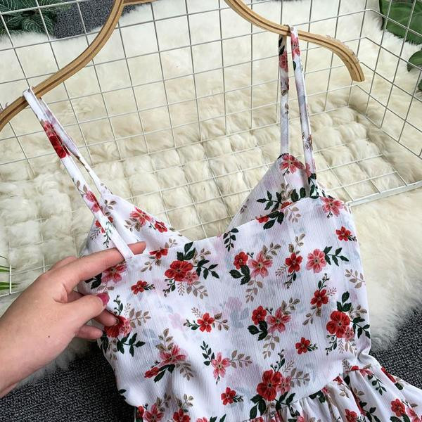 Lezser női hosszú ruha vékony pántokkal, három színben