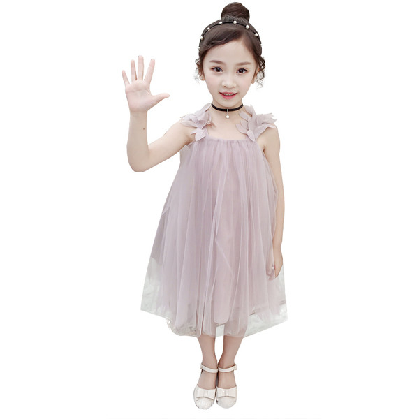 Stílusos gyerekruha három színben, tüllel és pántokkal