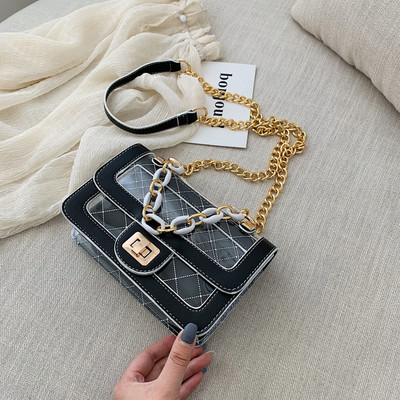 Öt színben, eko bőrből készült stílusos női táska fém rögzítéssel, rövid és hosszú füllel