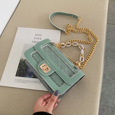 Öt színben, eko bőrből készült stílusos női táska fém rögzítéssel, rövid és hosszú füllel