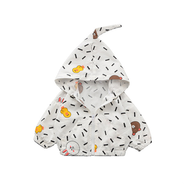 Fehér színű babakabát lányoknak