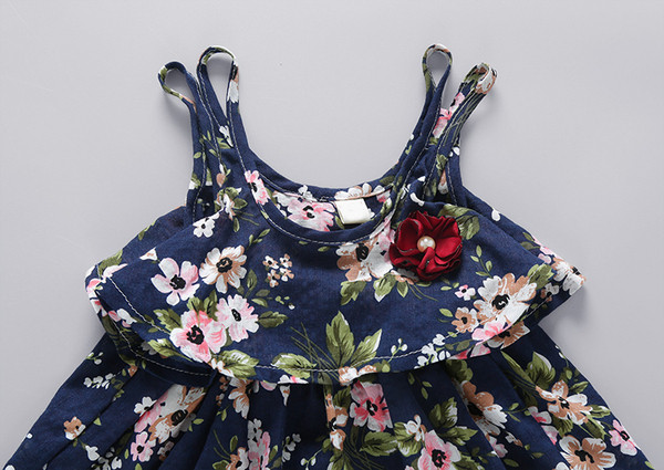 Kétrészes gyerek szett lányoknak virágmotívumokkal