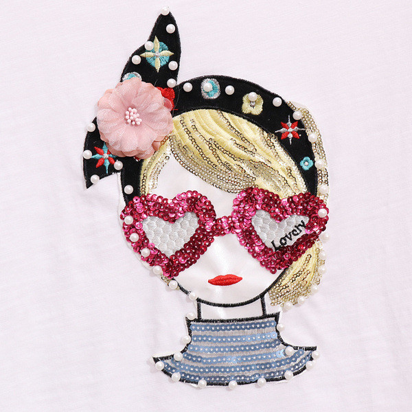 Γυναικεία καθημερινή φόρμα - μπλουάκι και τζιν με έγχρωμες εφαρμογές