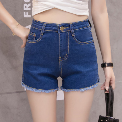 Καθημερινά γυναικεία σορτς σε δύο χρώματα με σκισμένα μοτίβα