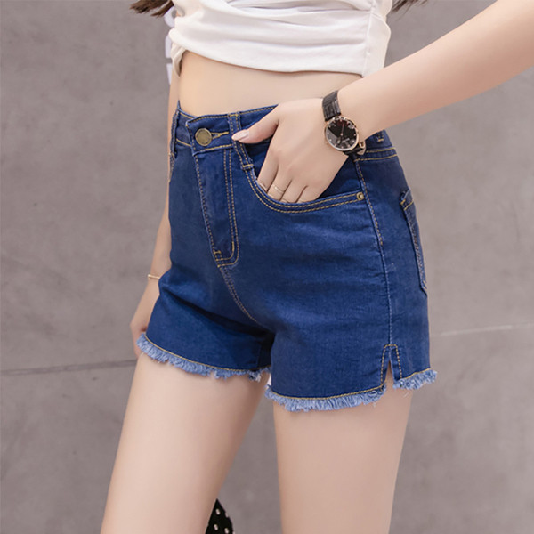 Καθημερινά γυναικεία σορτς σε δύο χρώματα με σκισμένα μοτίβα