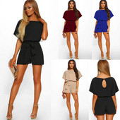 Modern női rövid overall több színben övvel