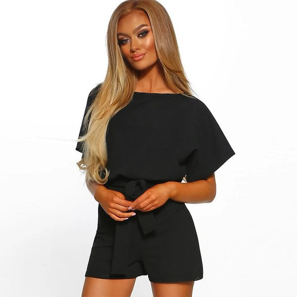 Modern női rövid overall több színben övvel