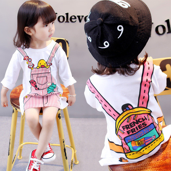 Új modell fehér gyerekruha lányoknak