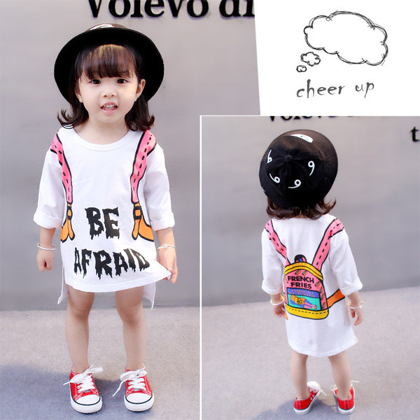 Új modell fehér gyerekruha lányoknak