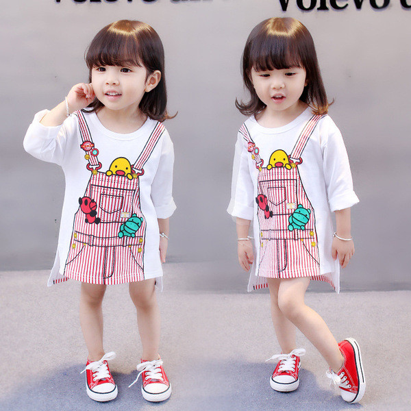 Új modell fehér gyerekruha lányoknak