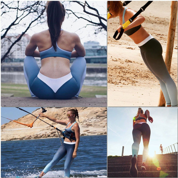 Sport-alkalmi női leggings irizáló színben