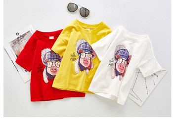 Детска тениска в три цвята с апликация-за момичета