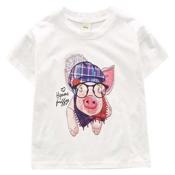 Gyermek póló három színben, rátéttel - lányoknak