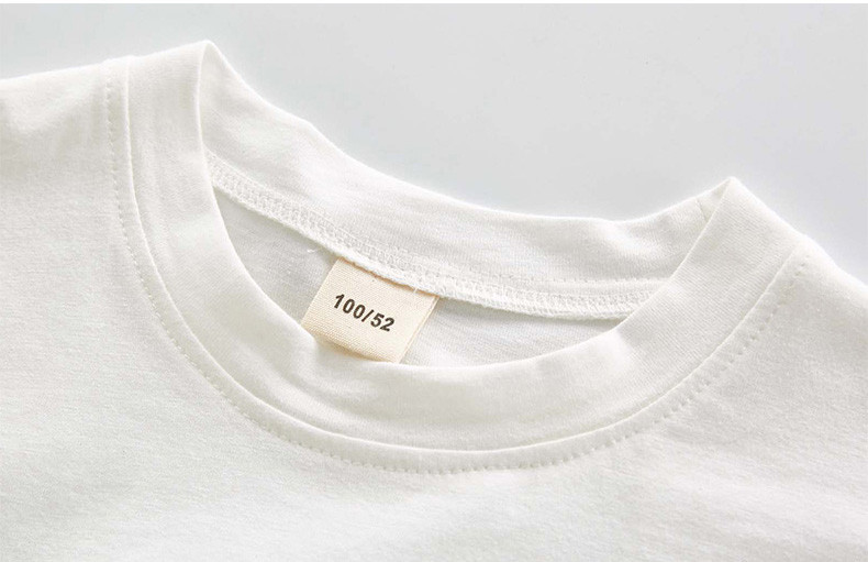 Gyerek póló lányoknak fehér és fekete színben, rátéttel