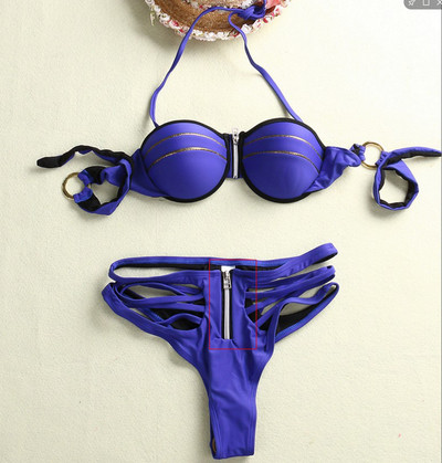 ÚJ női fürdőruha modell két színben és cipzáros elemmel