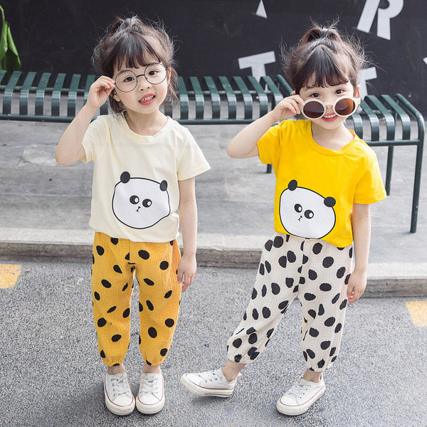 Két részből álló gyerekkészlet két színben lányoknak