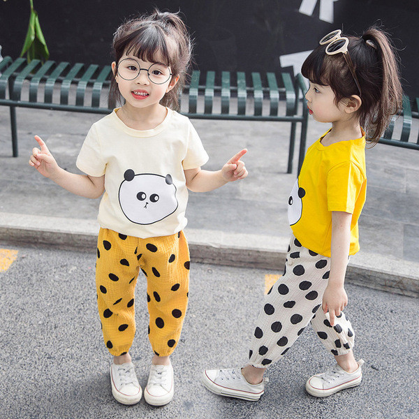 Két részből álló gyerekkészlet két színben lányoknak