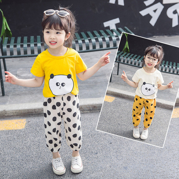 Két részből álló gyerekkészlet két színben lányoknak