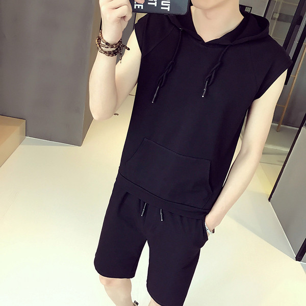 Ανδρικό σετ  σε λευκό, μαύρο και γκρι χρώμα