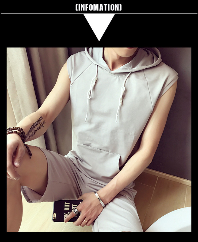 Ανδρικό σετ  σε λευκό, μαύρο και γκρι χρώμα