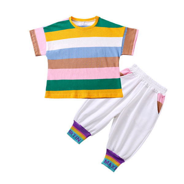 Csíkos gyerekkészlet fiúknak két színben