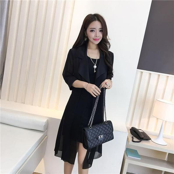 Stílusos női tavaszi kabát három színben