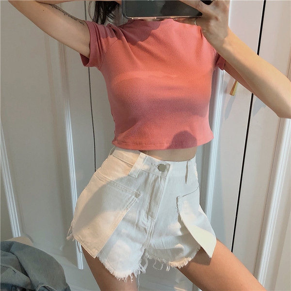 Καθημερινά γυναικεία σορτς  με τσέπες σε διάφορα χρώματα