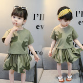 Gyerekkészlet lányoknak zöld színben