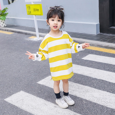 Csíkos gyerekruha lányoknak három színben