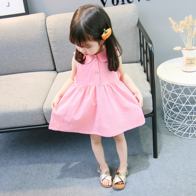 Modern, sárga és rózsaszín gyerekruha lányoknak