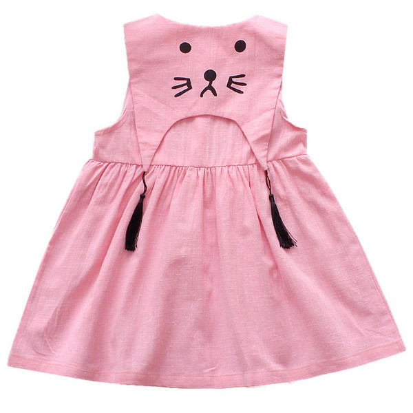 Modern, sárga és rózsaszín gyerekruha lányoknak